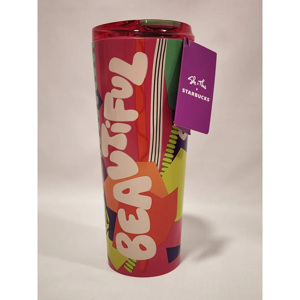 Starbucks She x This Beautiful Stainless Steel Tumbler 16oz 2024 New